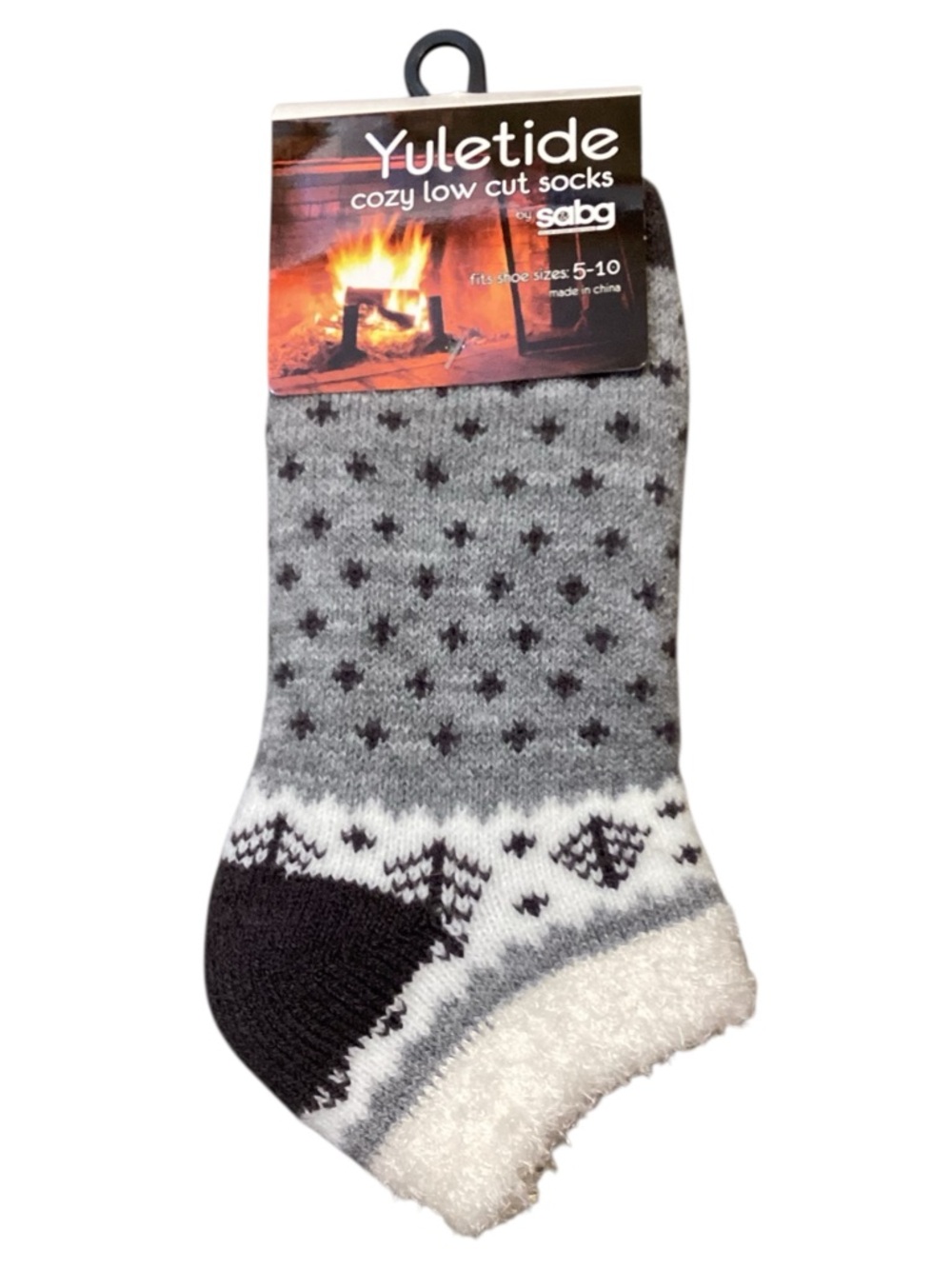 Yuletide Cozy Soft Plush Thick Low Cut Socks Fits Shoes 5-10 NEW